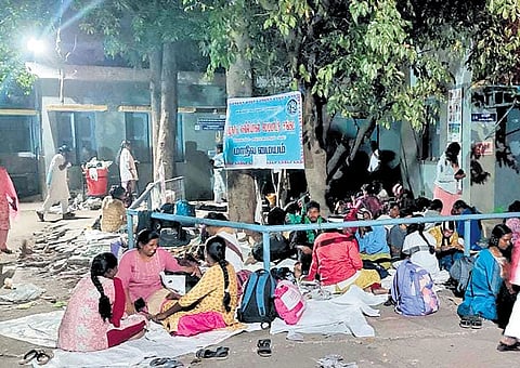 The health minister blamed the AIADMK rule, under J Jayalalithaa, during 2014-15 for recruiting the nurses on a contractual basis 
