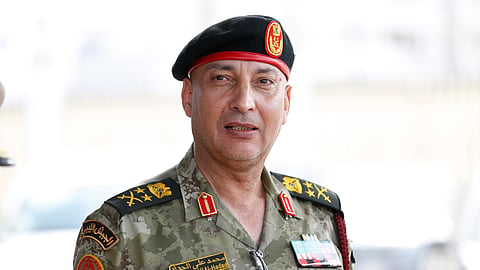 Libya's army chief of staff, Gen. Muhammad Ali Ahmad al-Haddad, poses for a photo in Tripoli, Libya, Oct. 3, 2022.