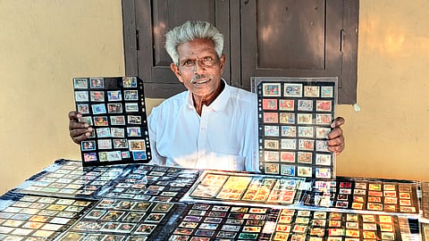 Ramachandran’s collection of Christmas-themed stamps 