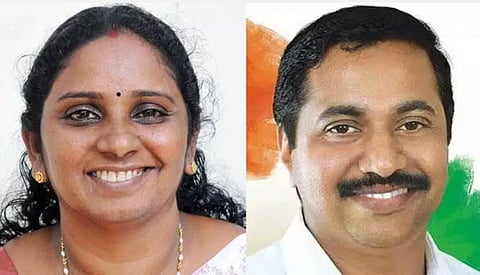 Kochi Mayor V K Minimol and Deputy Mayor Deepak Joy 