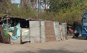 The vacant land where the Badambadi bus stand once operated 