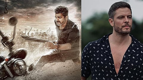 Vijay in Jana Nayagan poster; Jason Shah