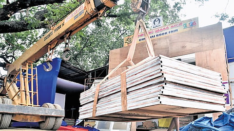 The preparations are in full swing for the 49th edition of Chennai Book Fair at the YMCA Grounds in Nandanam. The fair will be inaugurated by Chief Minister MK Stalin  