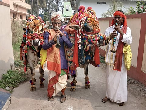 Haridas and gangireddula basavanna artists sankranti festival hangma in Rajamahendravaram and Godavari region. 