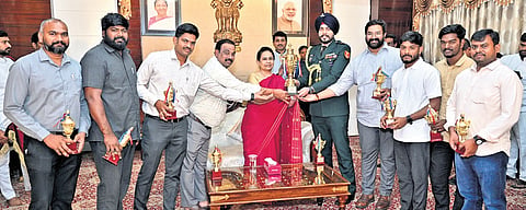 G Anantha Ramu, Special Chief Secretary to the Governor, appreciated the officers and staff members of Lok Bhavan for the successful organisation of the sports events on the eve of the Sankranti festival.