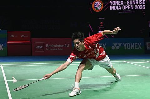 Victor Lai in action on Friday