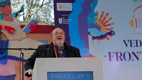 Event director William Dalrymple at Jaipur Literature Festival on Thursday.