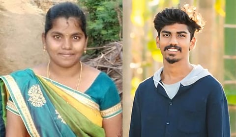 Vinitha was a spectator at the Manjuvirattu in Kondayampalli (L); Sakthivel died at the event held at Sentharapatti 
