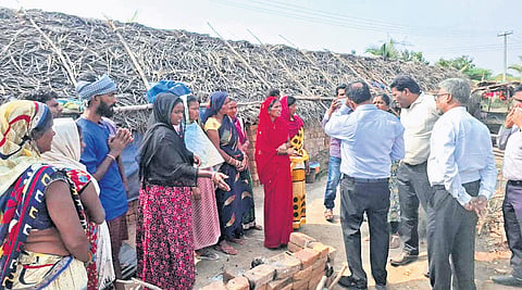 The bonded labourers were each provided with Rs 35,000 and are being processed to be sent back to their home state 