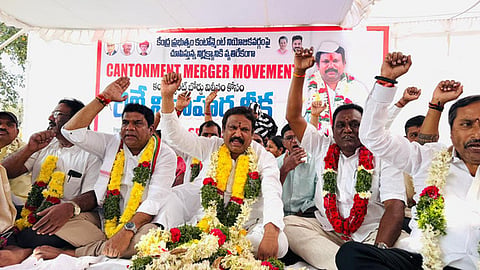Secunderabad Cantonment MLA Narayanan Sri Ganesh  staged a relay hunger strike on Tuesday