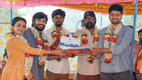 Pooja still from the film starring Bhaarath and Saanve Megghana