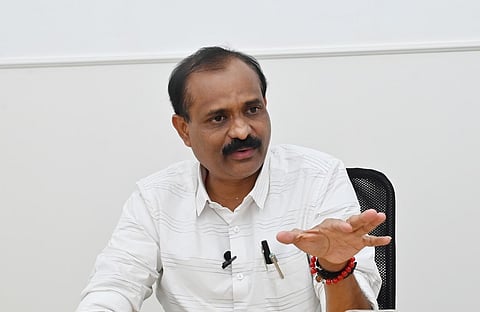 Thiruvananthapuram Corporation Mayor V V Rajesh. 