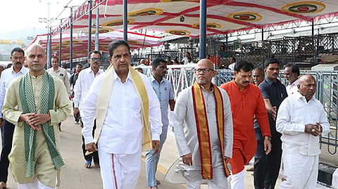 Malayappa Swamy will be taken in procession on seven vahanams from 5:30 a.m. to 9 p.m. along the four Mada streets. 