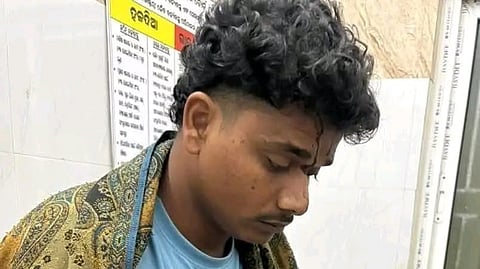 Farmer Shubhranshu who was attacked by the leopard.