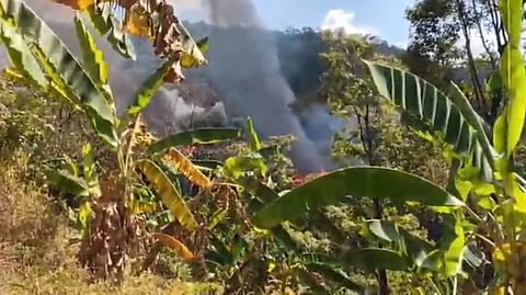 Houses torched by the ZUF during its campaign against alleged poppy cultivation.