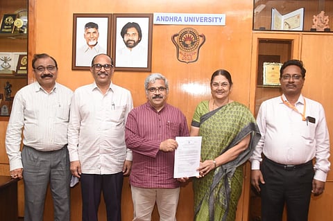 Professor Mogalla Shashi, first female Principal of the Andhra University College of Engineering.