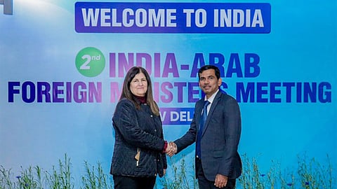 Palestinian Foreign Minister Varsen Aghabekian is in India to participate in the 2nd India Arab Foreign Ministers’ Meeting. 