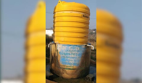 The tank from which the tribal residents of Masthappan Doddi village fetch water.