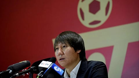 Chinese Football Association (CFA) president Chen Xuyuan 