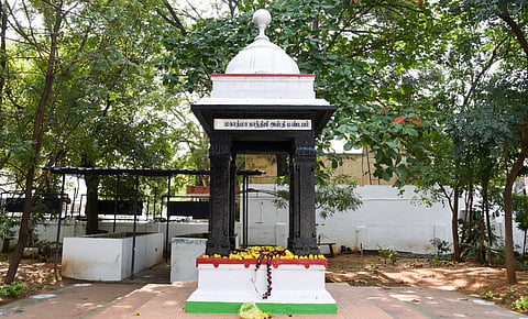 The Gandhi Asthi Mandapam in Tiruchy 