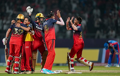 RCB players rejoice after the match 