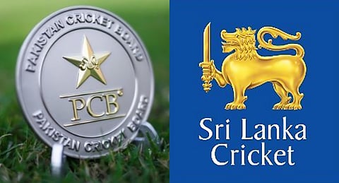 Pakistan Cricket Board, Sri Lanka Cricket logos used for representation purposes only.