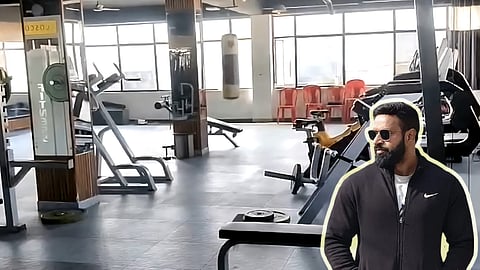 A deserted look of Deepak's gym, Before the boycott, the gym was popular with women and young students.