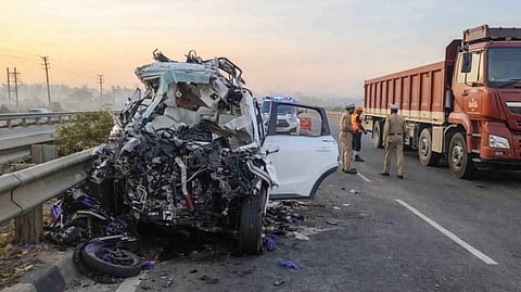 The XUV700 was allegedly driven by a 17-year-old minor, a Class 10 student.