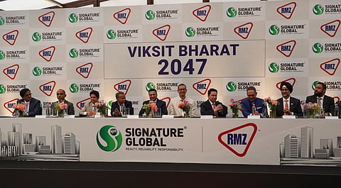 According to Pradeep Aggarwal, Founder & Chairman, Signature Global (India), the mixed-use commercial property will be developed on 55 lakh square feet area in equal partnership with RMZ. 