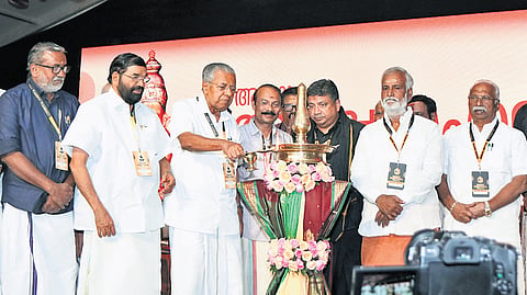 CM Pinarayi Vijayan inaugurating Ayyapa sangamam on September 20,  2025