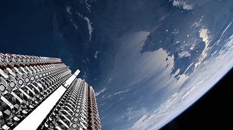 A batch of Starlink satellites being prepared for deployment in the lower Earth orbit