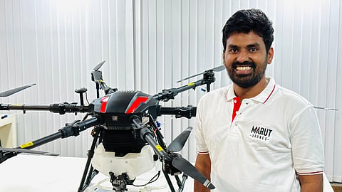 Prem Kumar Vislawath, founder of Marut Drones Pvt Ltd