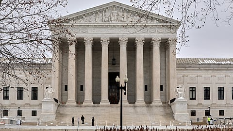 The Supreme Court is photographed, Feb. 6, 2026, in Washington. 