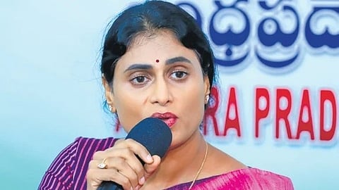 Andhra Pradesh Congress Committee (APCC) president YS Sharmila Reddy.