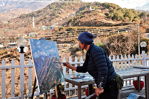 Artworks being created at Chitrashaala