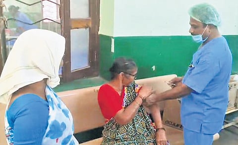 Image of a nurse administering anti-rabies vaccine used for representational purpose only.