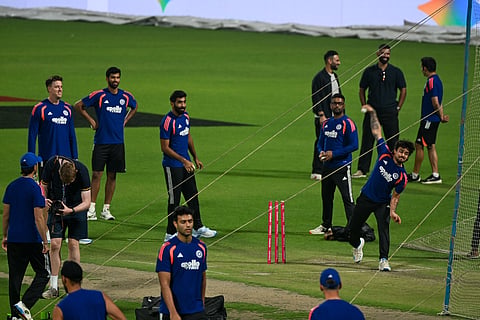 India players during a training session in Kolkata