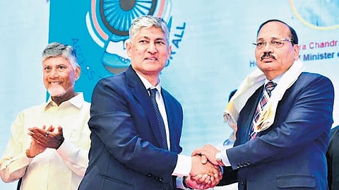Chief Justice of India Surya Kant attends the State Level Symposium        on Mediation in Vijayawada | Express