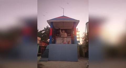 Nine-ft bronze statue of Dr BR Ambedkar at Arulgnanapuram in  Erachakulam on Friday.
