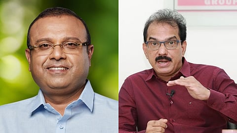 Thushar Vellappally (L) and Sabu M Jacob