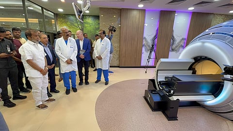 Health Minister Damodar Rajanarasimha inaugurated a state-of-the-art Neuro Oncology Deep Dive ZAP-X equipment.