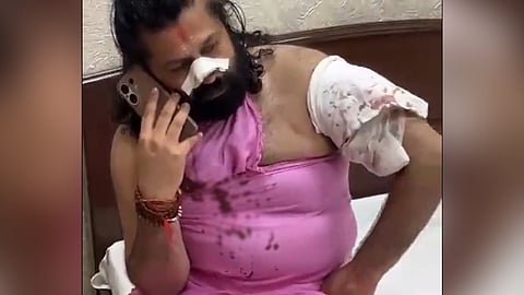 Ashutosh Brahmachari has alleged that an unidentified person attacked him with a razor while he was aboard the Rewa Express