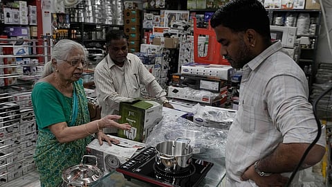 Demand for induction cookstoves saw a 30-fold surge on e-commerce platforms such as Amazon India in March.