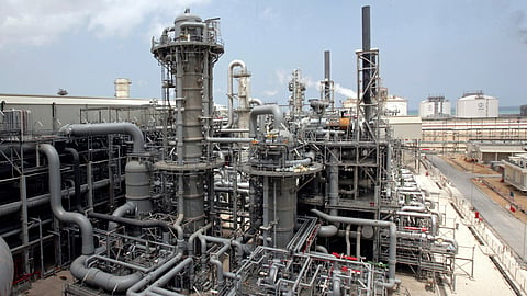 This April 4, 2009, file photo, shows a gas production facility at Ras Laffan, Qatar. 