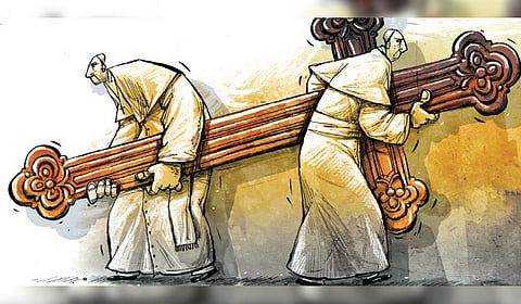 The church has been sore over the non-passing of the Church Bill, which the LDF government had promised.
