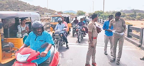 Two persons were killed after a speeding lorry hit their bike in Chengalpattu on Wednesday; (Inset) Kaushik (15) who was killed in another accident near Tambaram 