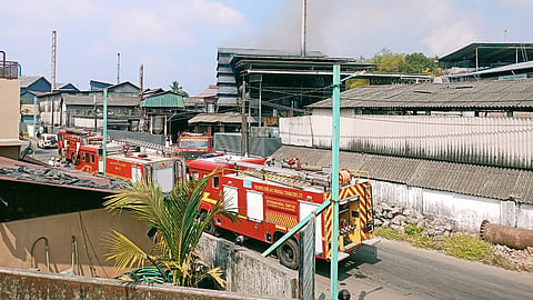 Fire and rescue units from Eloor and Aluva stations were immediately deployed to the scene. 