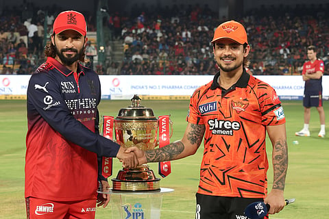 Rajat Patidar and Ishan Kishan at toss