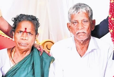 Kanniyappan and his wife Rani 