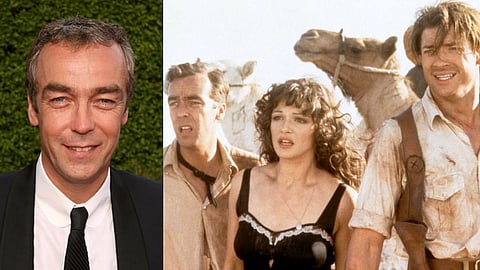 John Hannah, Rachel Weisz and Brendan Fraser in a still from The Mummy